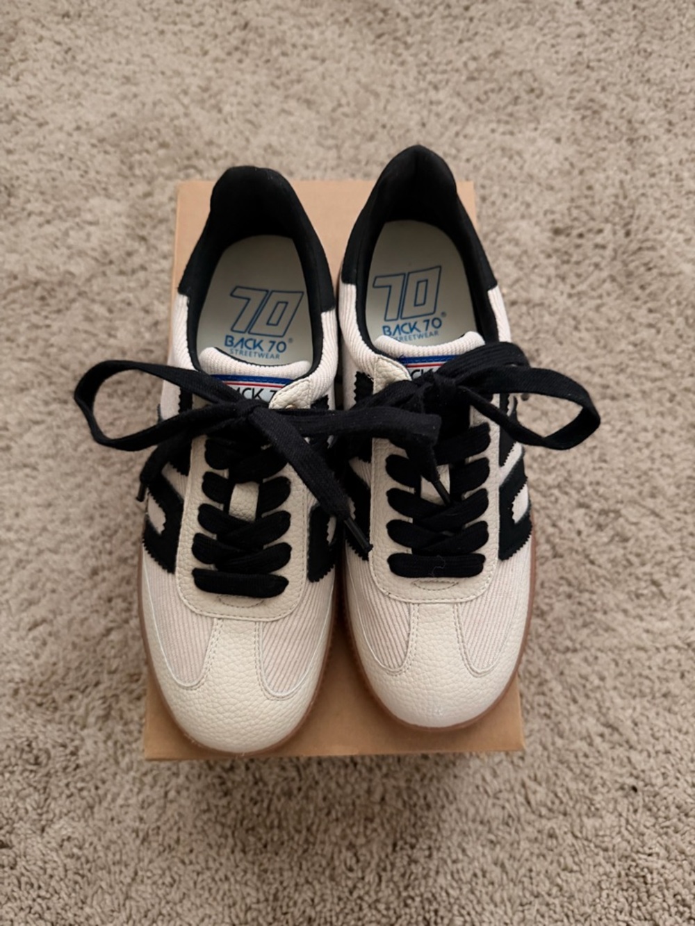 Back 70 Women’s Cream and Black Cloud Sneaker
